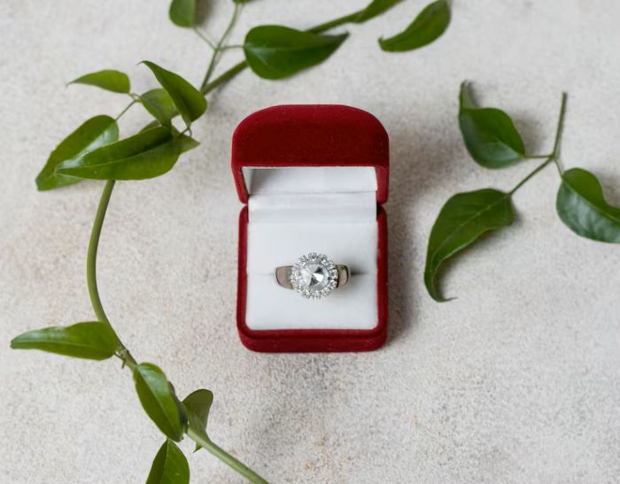 fake solitaire ring